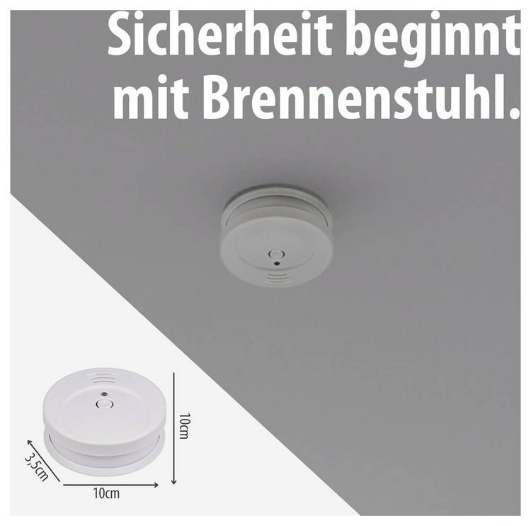 Produktbild: Brennenstuhl RM C 9010 Rauchwarnmelder batteriebetrieben (&Oslash; x H) 100 mm x 35 mm