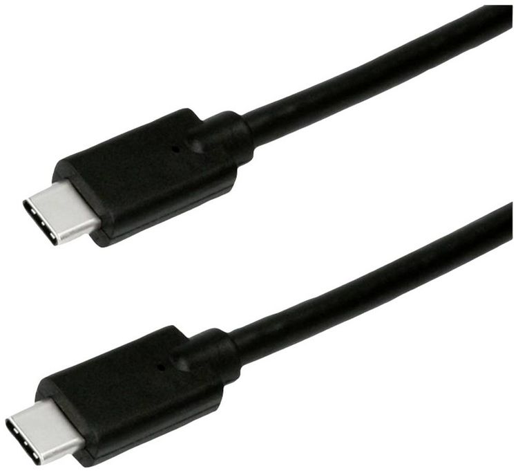 Produktbild: Roline green USB-C&reg; Kabel USB 3.2 Gen2 USB-C&reg; Stecker 1.00 m Schwarz Geschirmt, Halogenfrei, TPE-Mantel 11.44.9071