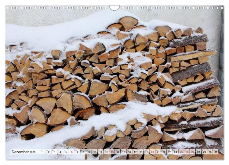 Produktbild: HOLZ - Stapel und St&auml;mme (Wandkalender 2026 DIN A3 quer), CALVENDO Monatskalender