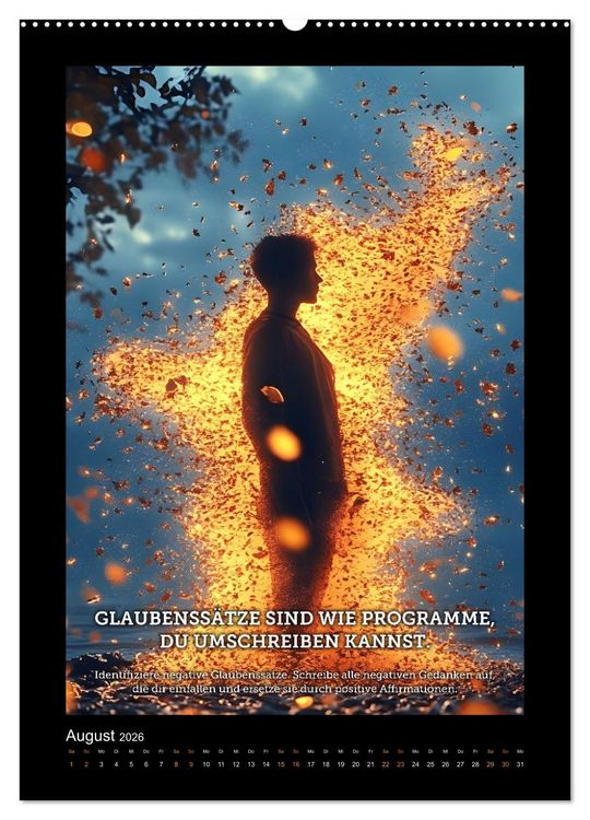 Produktbild: Vom Tr&auml;umen zum Tun! - Erschaffe dir in 12 Monaten dein Million&auml;rs-Mindset. (hochwertiger Premium Wandkalender 2026 DIN A2 hoch), Kunstdruck in Hochglanz
