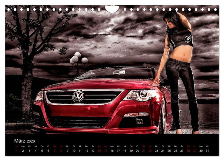 Produktbild: Cars and Girls (Wandkalender 2026 DIN A4 quer), CALVENDO Monatskalender