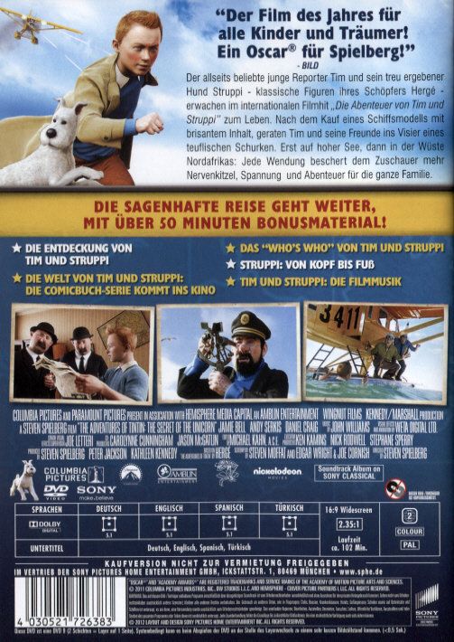 Produktbild: Die Abenteuer von Tim und Struppi - Das Geheimnis der Einhorn
