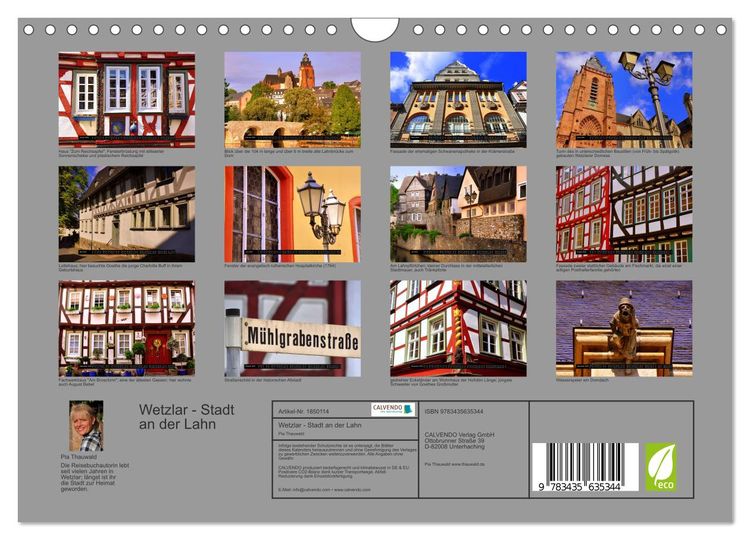 Wetzlar - Stadt an der Lahn (Wandkalender 2025 DIN A4 quer), CALVENDO Monatskalender