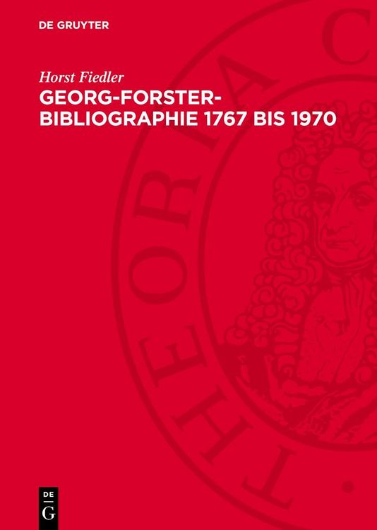 Produktbild: Georg-Forster-Bibliographie 1767 bis 1970