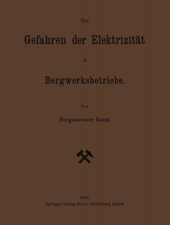 Produktbild: Die Gefahren der Elektrizit&auml;t im Bergwerksbetriebe