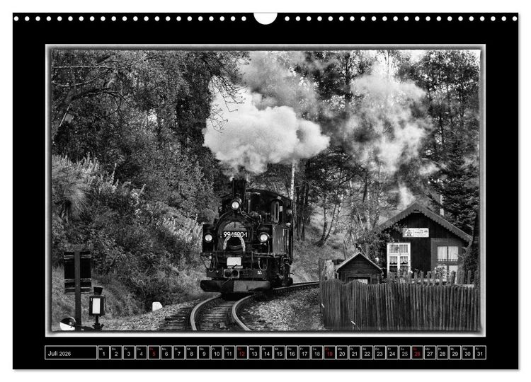 Produktbild: Unter Dampf - Mit der Pre&szlig;nitztalbahn durchs Erzgebirge (Wandkalender 2026 DIN A3 quer), CALVENDO Monatskalender