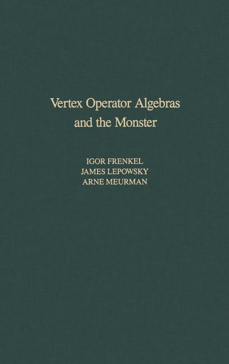 Produktbild: Vertex Operator Algebras and the Monster