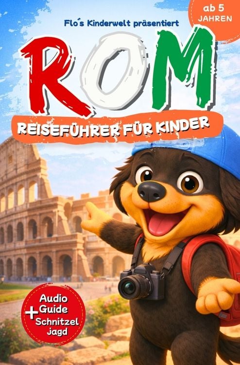 Produktbild: Rom - Reisef&uuml;hrer f&uuml;r Kinder ab 5 Jahren: Mit Flo's Audio-Guide & Schnitzeljagd | Interaktiver Kinderreisef&uuml;hrer Italien mit Abenteuern, R&auml;tseln & Geh
