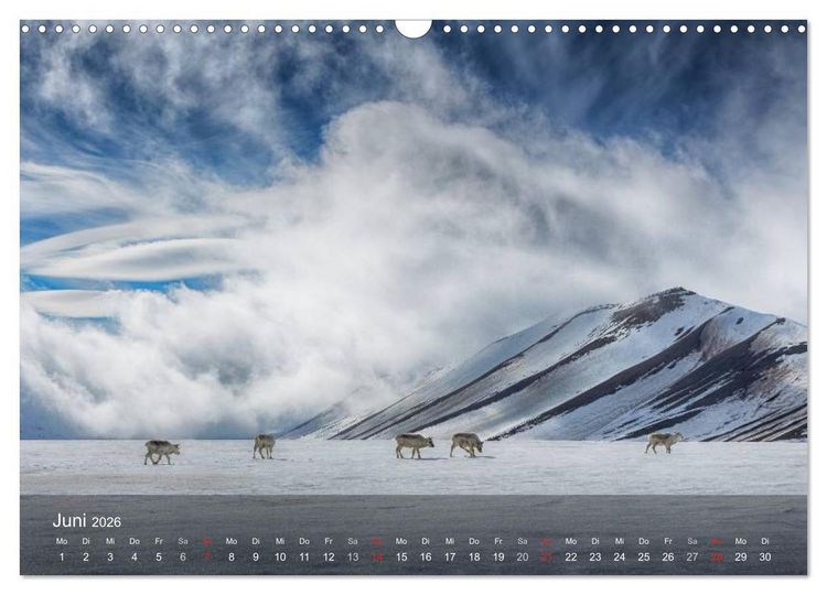 Produktbild: Spitzbergen - Impressionen aus der Arktis (Wandkalender 2026 DIN A3 quer), CALVENDO Monatskalender