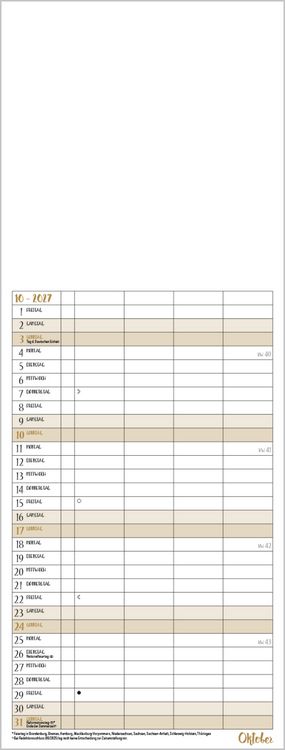 Produktbild: Foto-Malen-Basteln Familientimer gold 2027