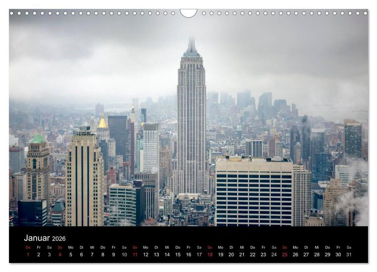 Produktbild: Perspektiven einer Weltstadt - New York (Wandkalender 2026 DIN A3 quer), CALVENDO Monatskalender