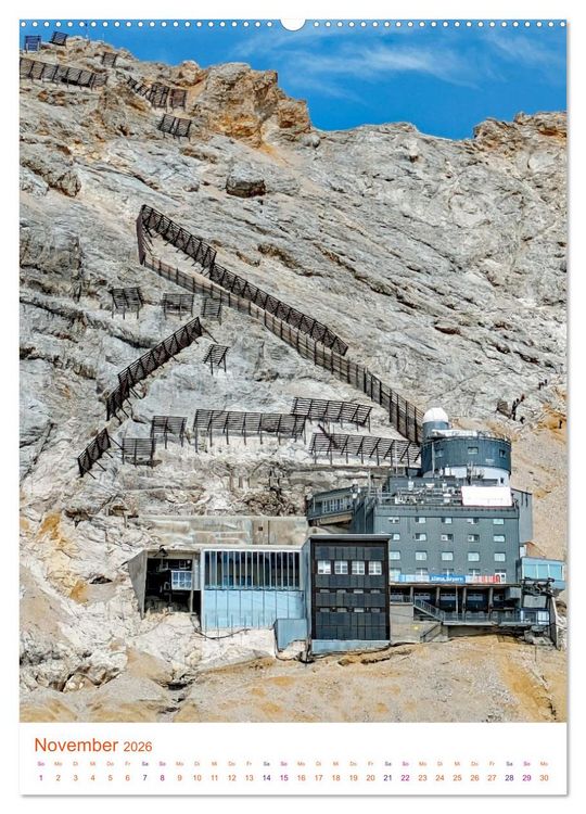 Produktbild: Gl&uuml;cksgef&uuml;hle auf dem Berg - Highlight Zugspitze (hochwertiger Premium Wandkalender 2026 DIN A2 hoch), Kunstdruck in Hochglanz