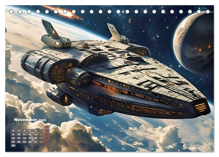 Produktbild: Fantasie und Science Fiction (Tischkalender 2026 DIN A5 quer), CALVENDO Monatskalender