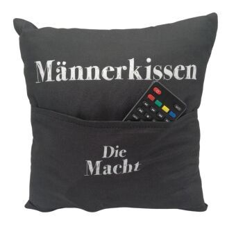 Produktbild: Kissen 25 x 25 cm mit Tasche, M&auml;nnerkissen