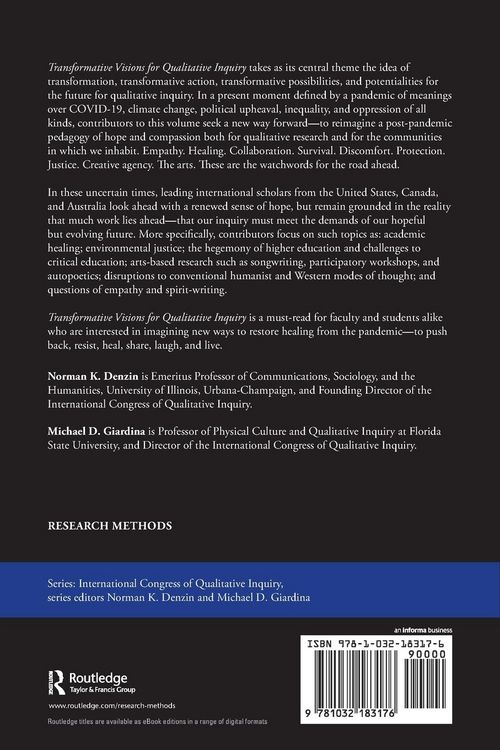 Produktbild: Transformative Visions for Qualitative Inquiry
