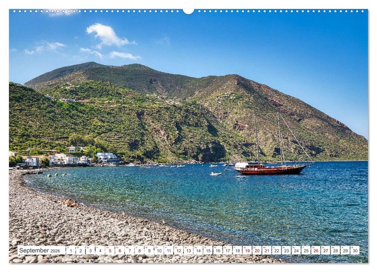 Produktbild: Italien - Inselparadiese von Capri bis Alicudi (hochwertiger Premium Wandkalender 2026 DIN A2 quer), Kunstdruck in Hochglanz