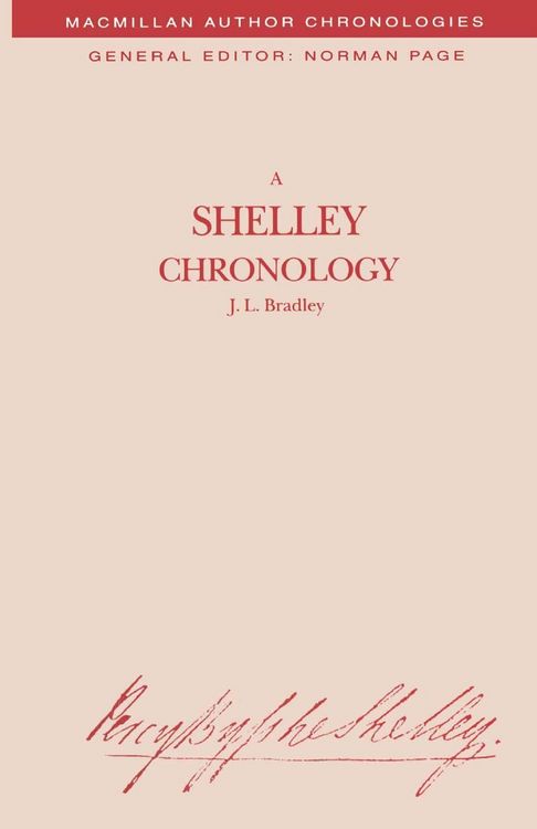Produktbild: A Shelley Chronology