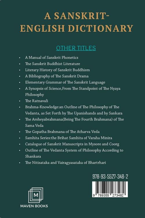 Produktbild: A Sanskrit English Dictionary