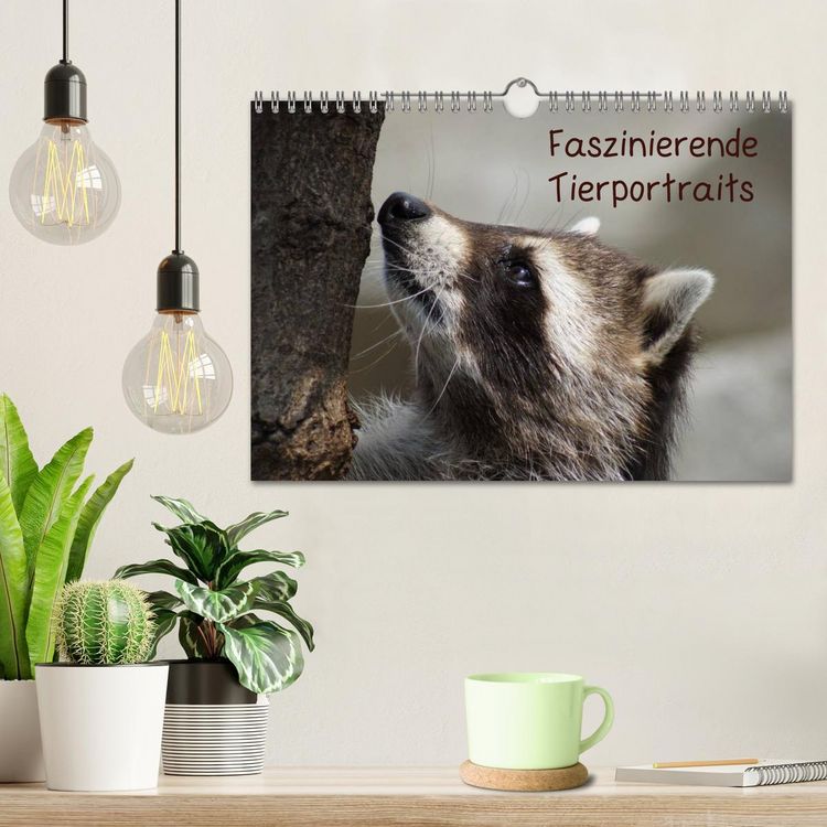Produktbild: Faszinierende Tierportraits (Wandkalender 2026 DIN A4 quer), CALVENDO Monatskalender