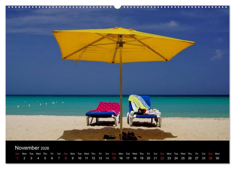 Produktbild: Jamaica Sun and Beaches (High Quality Premium Wall Calendar 2026 DIN A2 landscape),CALVENDO 12 Month Wall Calendar