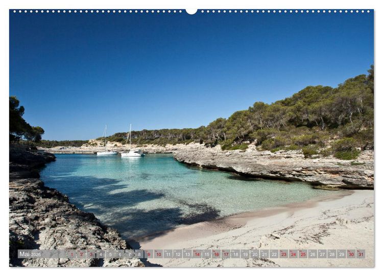 Produktbild: Balearen - Mallorca, Menorca, Ibiza und Formentera (hochwertiger Premium Wandkalender 2026 DIN A2 quer), Kunstdruck in Hochglanz