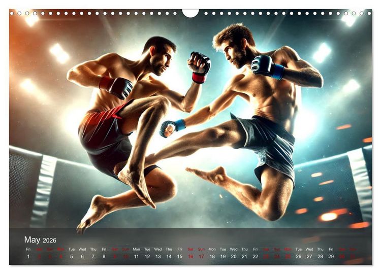 Produktbild: MMA UK - The ultimate fight (Wall Calendar 2026 DIN A3 landscape), CALVENDO 12 Month Wall Calendar