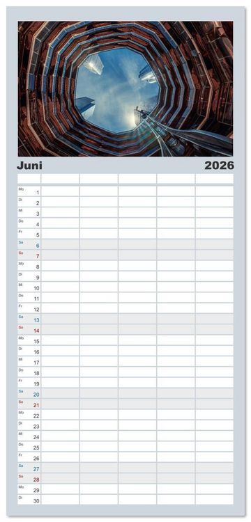 Produktbild: Familienplaner 2026 - New York City - der besondere Blick auf Big Apple mit 5 Spalten (Wandkalender, 21 x 45 cm) CALVENDO