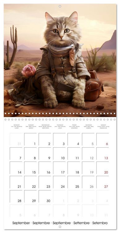 Produktbild: Les chats branch&eacute;s (Calendrier mural carr&eacute; 2026 30x30 cm) Calendrier double avec une page pour vos prises de notes