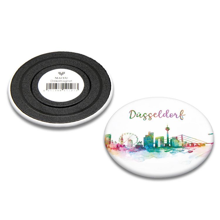 Produktbild: Dekomagnet D&uuml;sseldorf rainbow