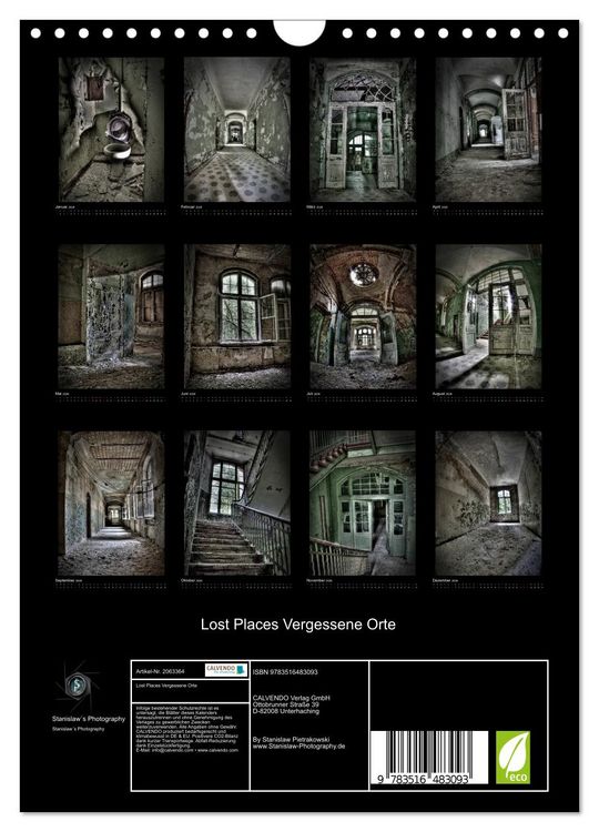Produktbild: Lost Places Vergessene Orte (Wandkalender 2026 DIN A4 hoch), CALVENDO Monatskalender