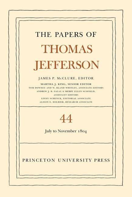 Produktbild: Jefferson, T: The Papers of Thomas Jefferson, Volume 44