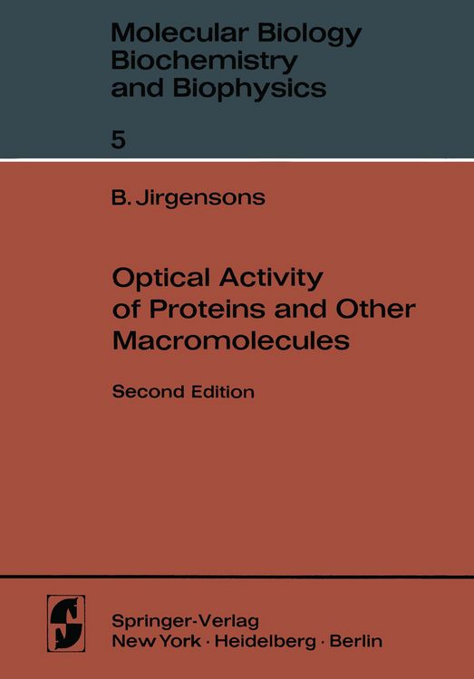 Produktbild: Optical Activity of Proteins and Other Macromolecules
