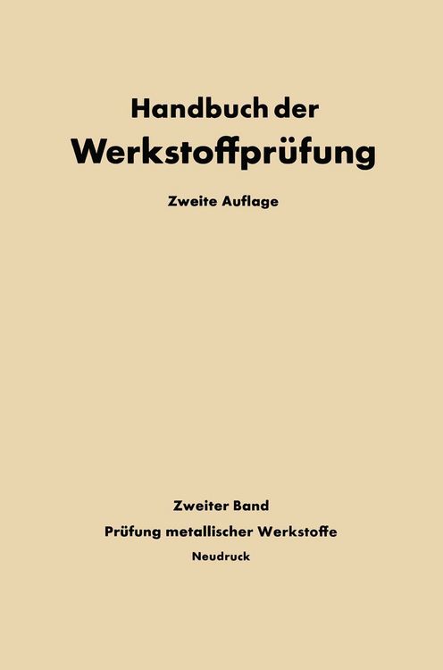 Produktbild: Die Pr&uuml;fung der Metallischen Werkstoffe