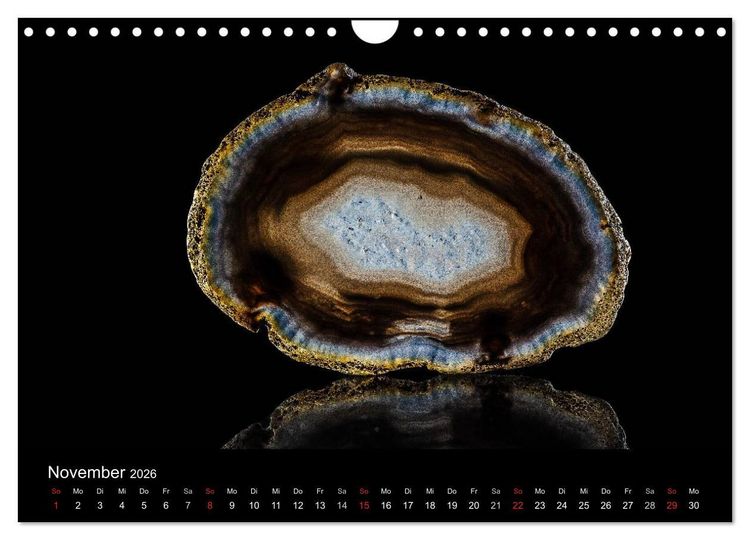 Produktbild: Leuchtende Achate (Wandkalender 2026 DIN A4 quer), CALVENDO Monatskalender