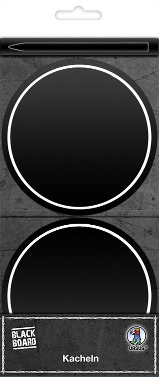 Produktbild: URSUS Blackboard Tafelfolie-Kacheln, &Oslash; 10 cm