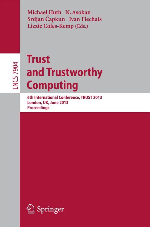 Produktbild: Trust and Trustworthy Computing