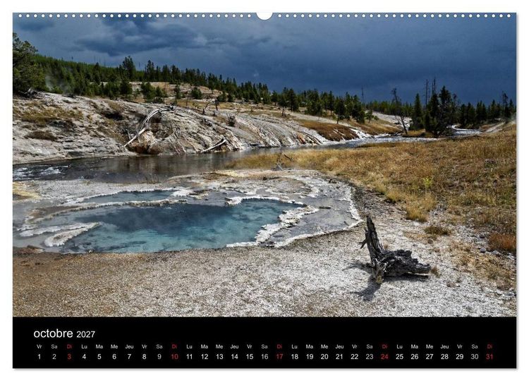 Produktbild: Yellowstone Un grand parc am&eacute;ricain (Calendrier mural haut de gamme 2027 DIN A2 vertical), CALVENDO calendrier mensuel