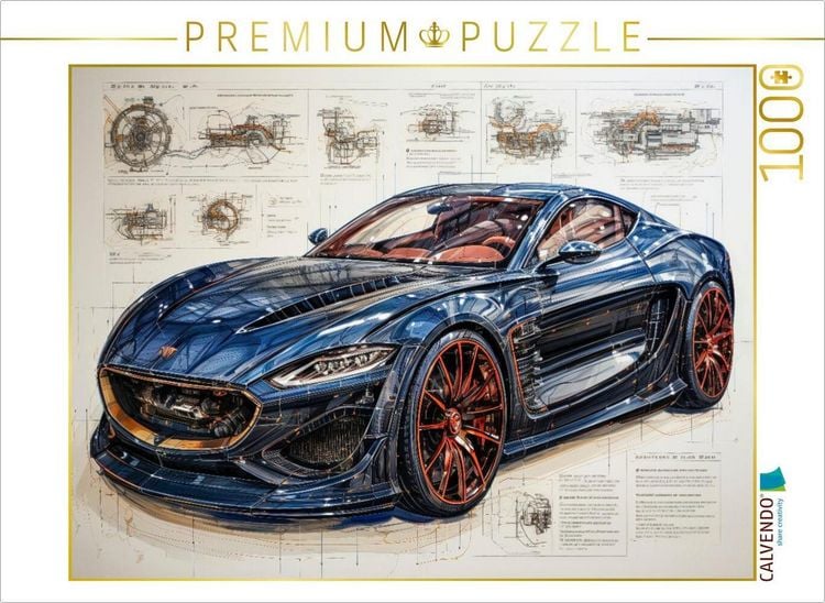 Produktbild: CALVENDO Puzzle Sportwagen | 1000 Teile Lege-Gr&ouml;&szlig;e 64x48cm Foto-Puzzle f&uuml;r gl&uuml;ckliche Stunden