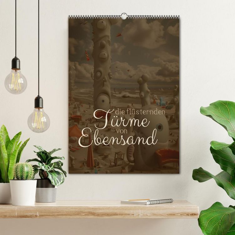 Produktbild: Die Fl&uuml;sternden T&uuml;rme von Ebensand (Wandkalender 2026 DIN A2 hoch), CALVENDO Monatskalender