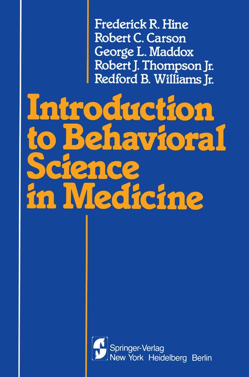 Produktbild: Introduction to Behavioral Science in Medicine