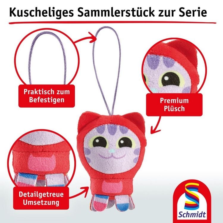 Produktbild: Gabby's Dollhouse, DJ Katzenminze, 8 cm, Anh&auml;nger