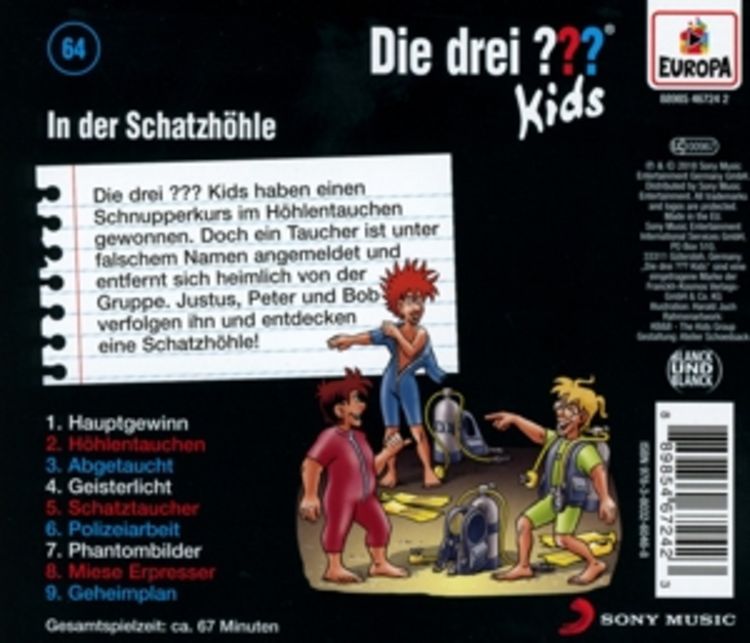 Produktbild: Die drei ??? Kids 64: In der Schatzh&ouml;hle