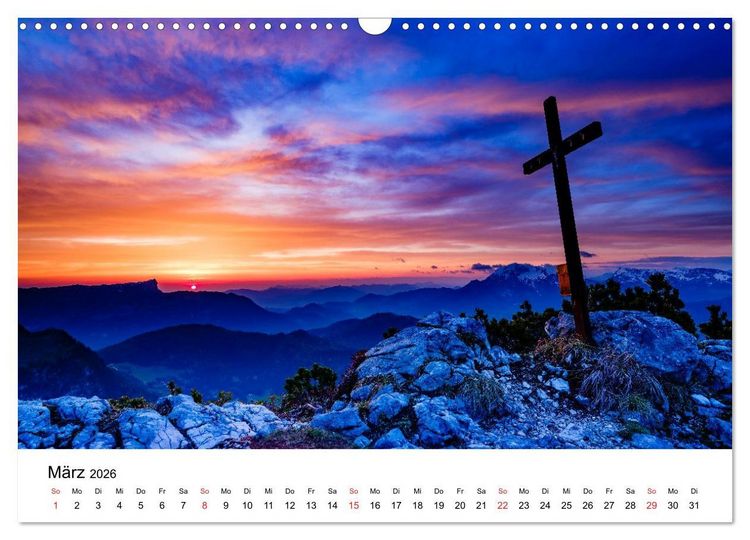 Produktbild: Berchtesgadener Berge im Licht (Wandkalender 2026 DIN A3 quer), CALVENDO Monatskalender