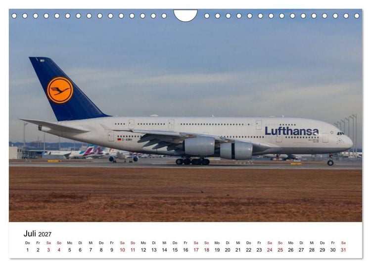 Produktbild: Airbus A380 - K&ouml;nig der L&uuml;fte (Wandkalender 2027 DIN A4 quer), CALVENDO Monatskalender