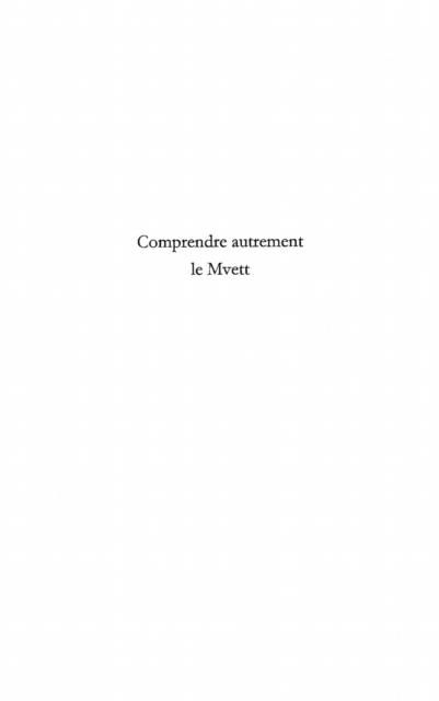 Produktbild: Comprendre autrement le mvett