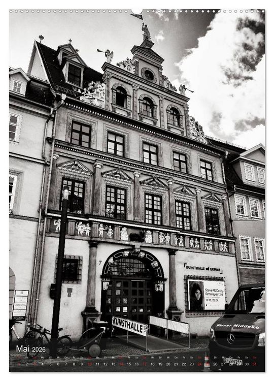 Produktbild: Ein Blick auf Erfurt (hochwertiger Premium Wandkalender 2026 DIN A2 hoch), Kunstdruck in Hochglanz