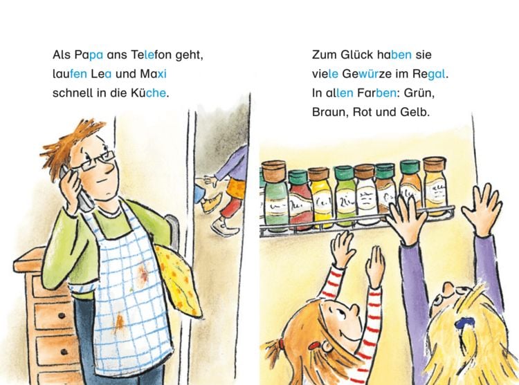 Produktbild: Duden Leseprofi &ndash; Silbe f&uuml;r Silbe: Silbengeschichten f&uuml;r clevere Geschwister, 1. Klasse