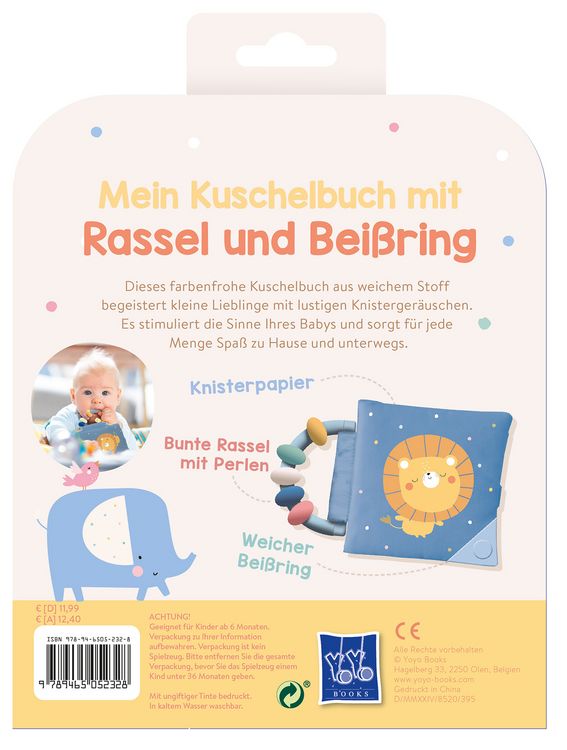 Produktbild: Mein Kuschelbuch mit Rassel und Bei&szlig;ring - Kleiner L&ouml;we