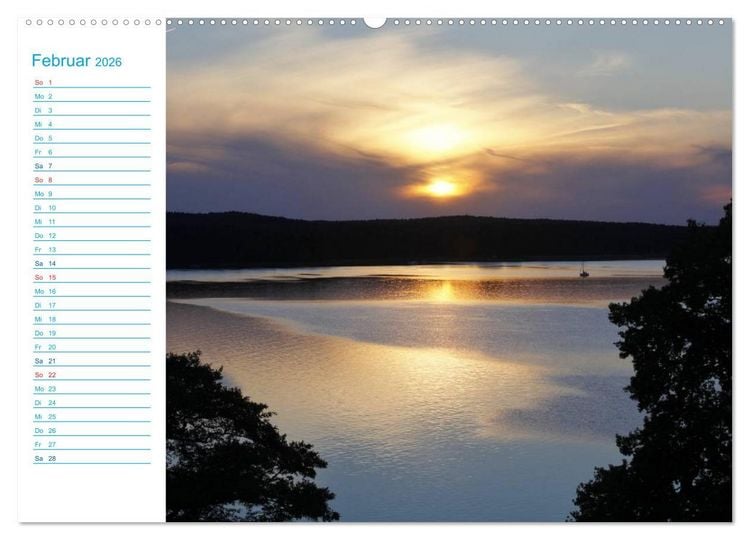 Produktbild: Urlaubsparadies Scharm&uuml;tzelsee (Wandkalender 2026 DIN A2 quer), CALVENDO Monatskalender