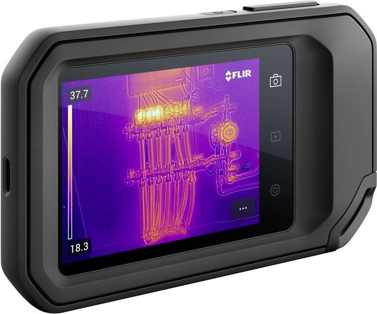 Produktbild: FLIR C5 (Wi-Fi) W&auml;rmebildkamera -20 bis +400 &deg;C 8.7 Hz MSX&reg;, Integrierte LED-Lampe, integrierte Digitalkamera, WiFi